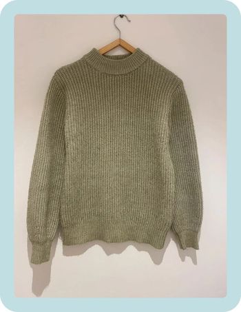 Pull vert pastel en maille