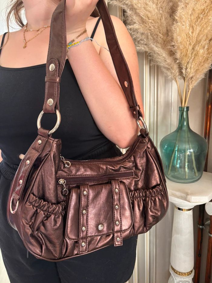 Sac à main marron - photo numéro 2