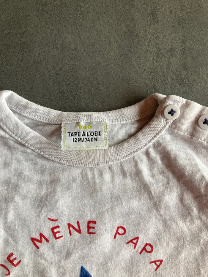 T-shirt manches longues 12 mois - photo numéro 2