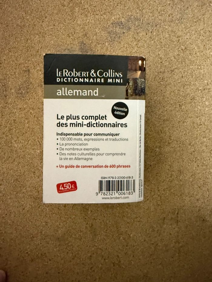 Mini dictionnaire allemand - photo numéro 2
