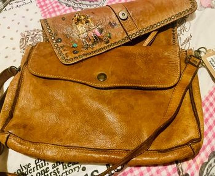 Bayside sac bandoulière cuir italy 🌺 - photo numéro 5