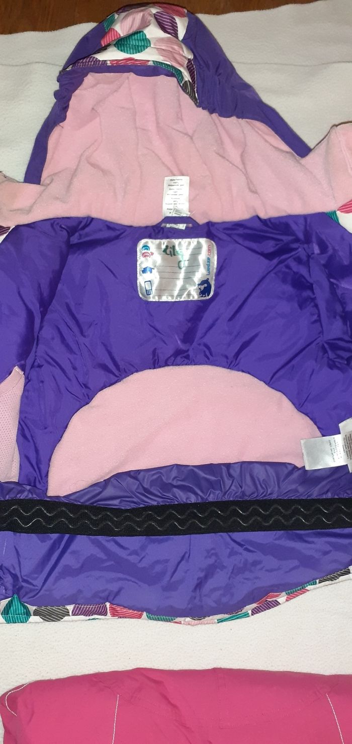 Ensemble veste et salopette de ski bébé fille - photo numéro 3