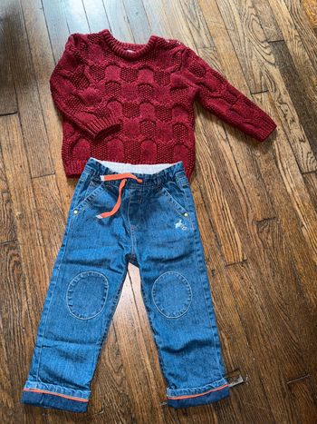 Pull Bout’chou et jeans sergent major 24 mois