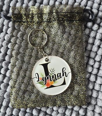 Porte-clé transparent personnalisé ✨️