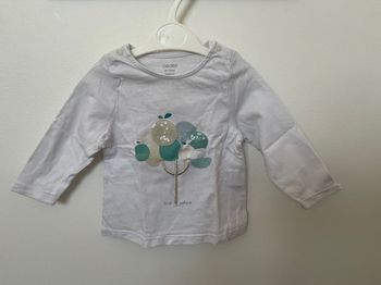 T-shirt manches longues fille 6 mois