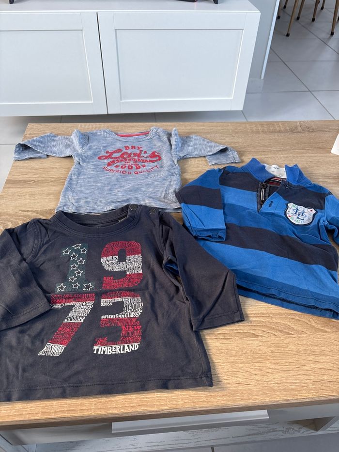 Lot de 3 t shirts 12 mois