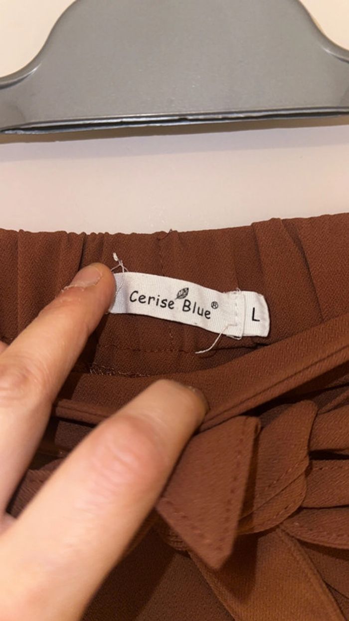 Pantalon fluide marron Hangar 86 – Taille L - photo numéro 3