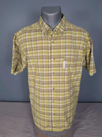 Chemise Columbia à manches courtes – Motif à carreaux - taille L (576)