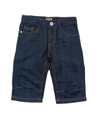Bermuda jean bleu marine. Short long. In Extenso. Coton. Polyester. Taille 8 ans. 125 - 131 cm