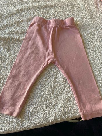 Pantalon legging rose 6/9 mois