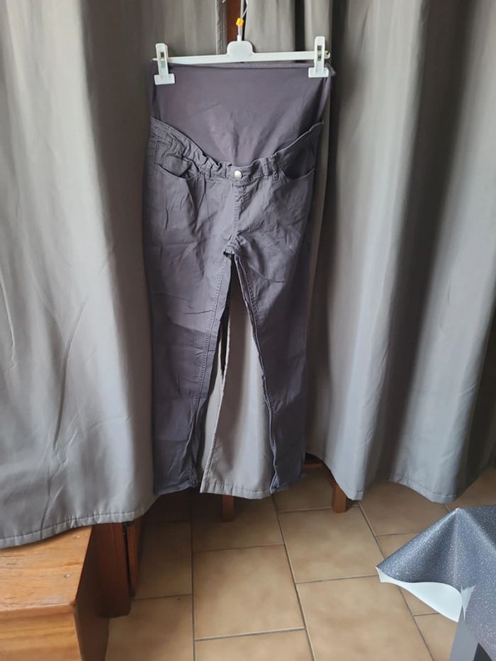 Pantalon grossesse gris T 40