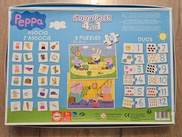 Superpack 4 en 1 Peppa pig - puzzles et memory - photo numéro 5