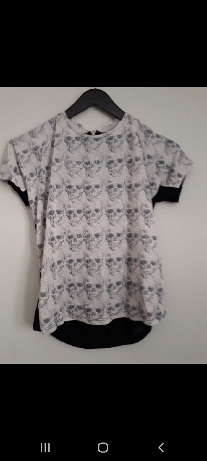 Tee shirt tête de mort