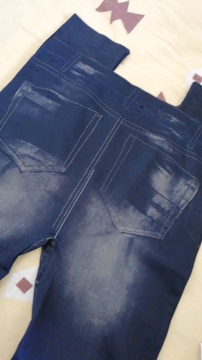 Leggins motif jeans - photo numéro 4