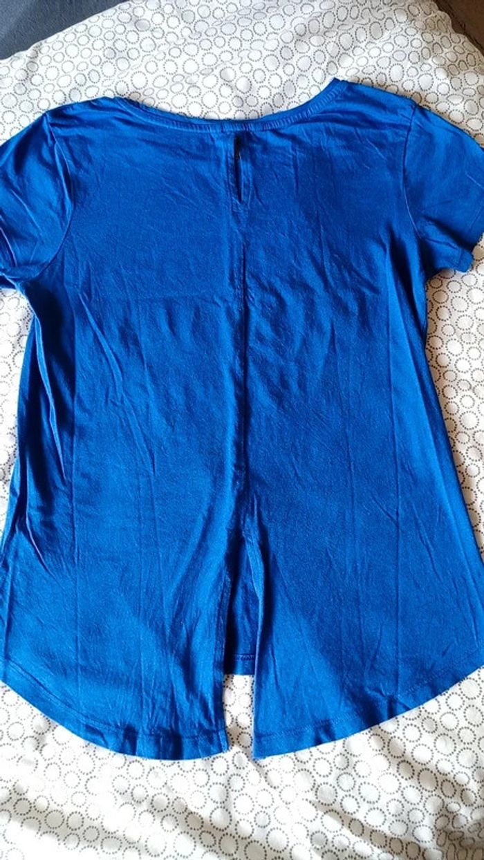 Joli t-shirt bleu roi Springfield - Taille S - photo numéro 5