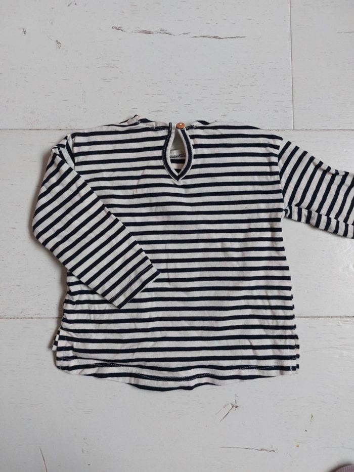 Lot de 2 t-shirts manches longues Zara / H&M - photo numéro 7