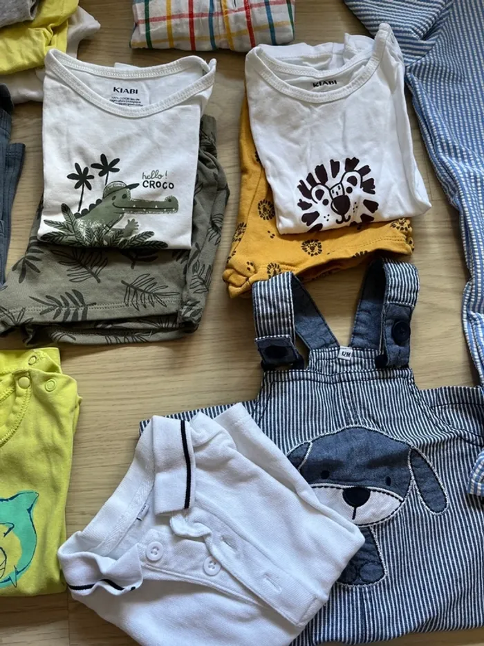 Lot 16 vêtements été 12 mois - photo numéro 3