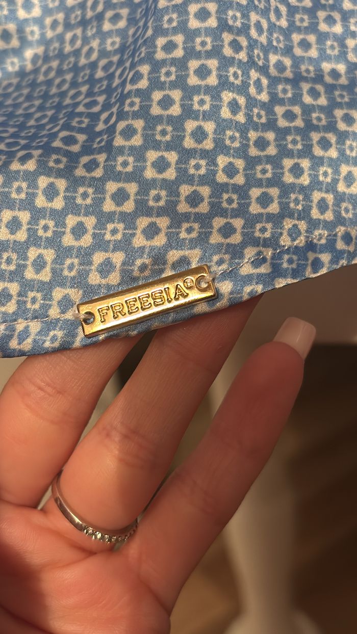 Chemise satinée à motifs géométriques Freesia T38 - photo numéro 2