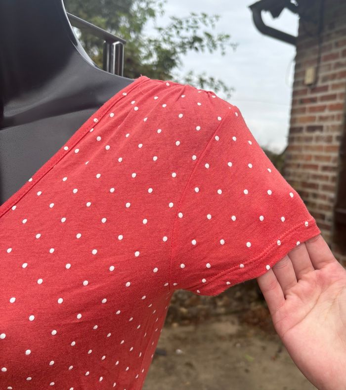 📌 Robe rouge à pois Bronzini – Taille 36 - photo numéro 3