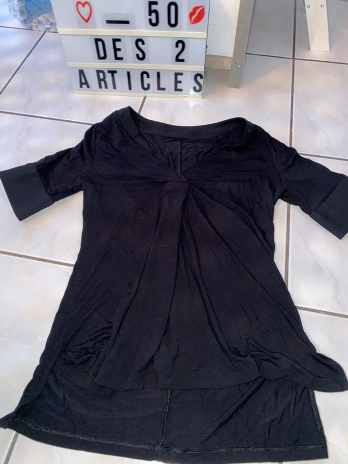 T-shirt noir Intimissimi taille S
