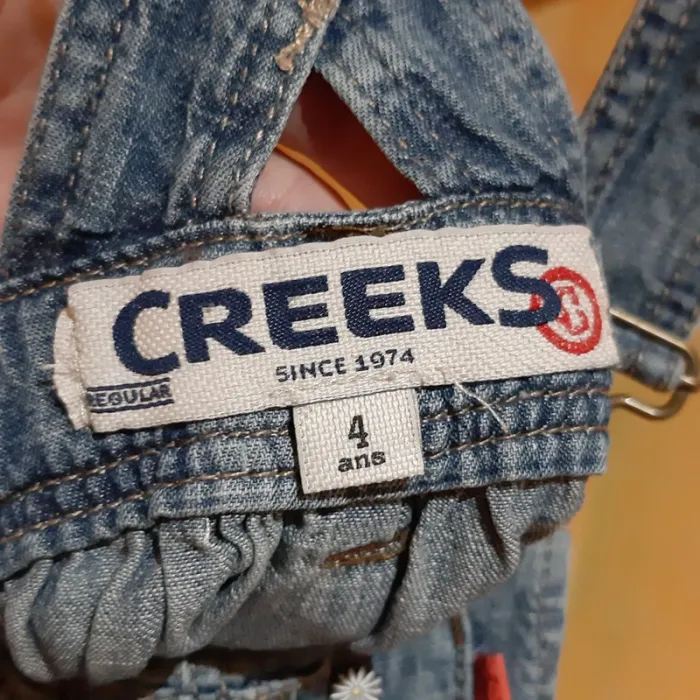 Robe salopette en jean Creeks 4 ans - photo numéro 8