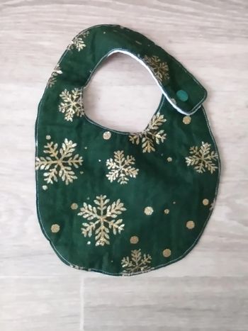 Bavoir de Noël vert sapin