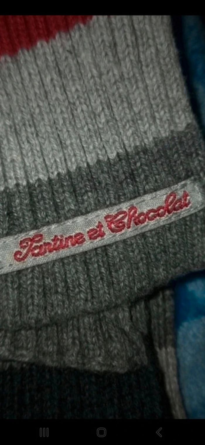 Écharpe Tartine et chocolat Taille 3 à rayures 👻 - photo numéro 5