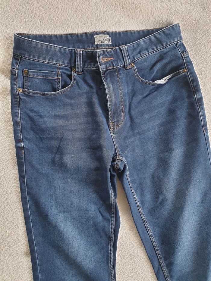 Jean Slim homme  40 L36 bleu - photo numéro 2