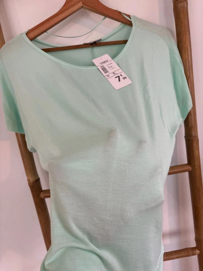 T shirt bleu turquoise neuf - photo numéro 5