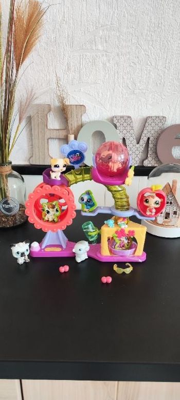 Manège vintage collection Petshop 5 personnages nombreux accessoires + 🎁