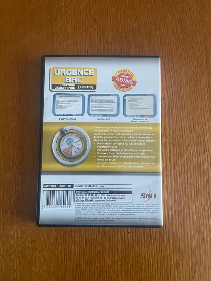 Jeu Pc urgence bac histoire géographie - photo numéro 3
