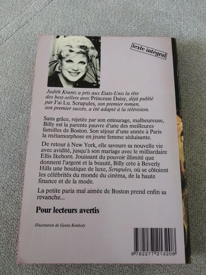 Livre de Judith Krantz scrupules 2 - photo numéro 2