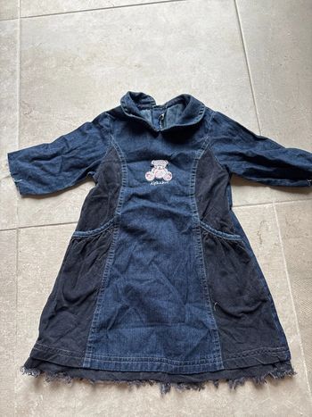 Robe en jean bébé fille 12 mois