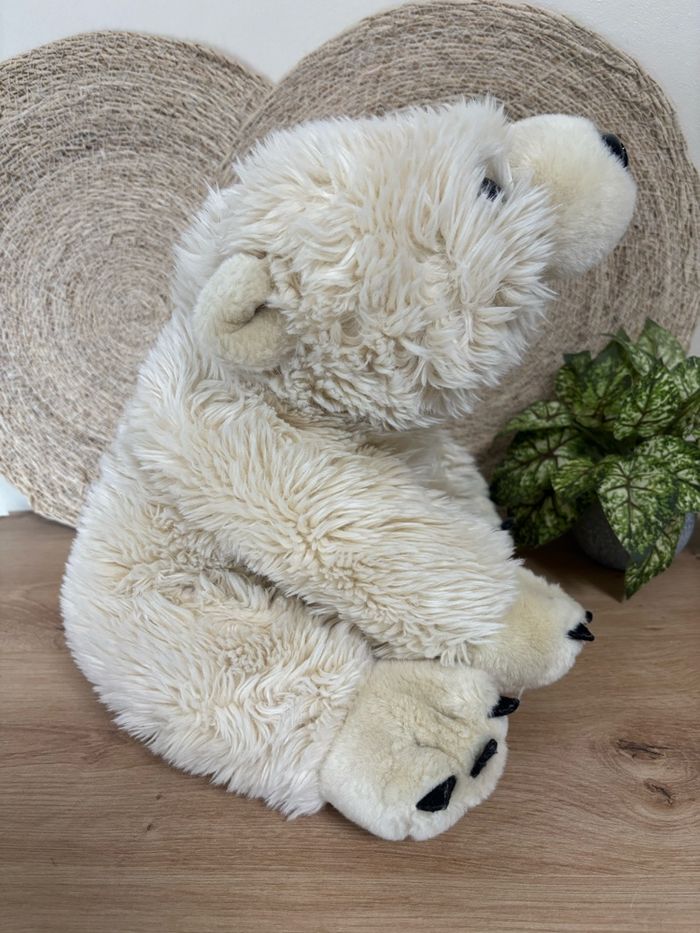 Doudou ours polaire écru beige marineland Parks - photo numéro 2