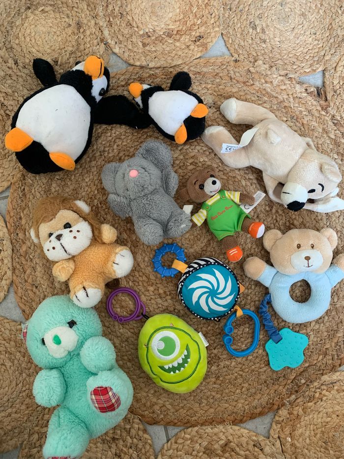 Lot petites peluches diverses