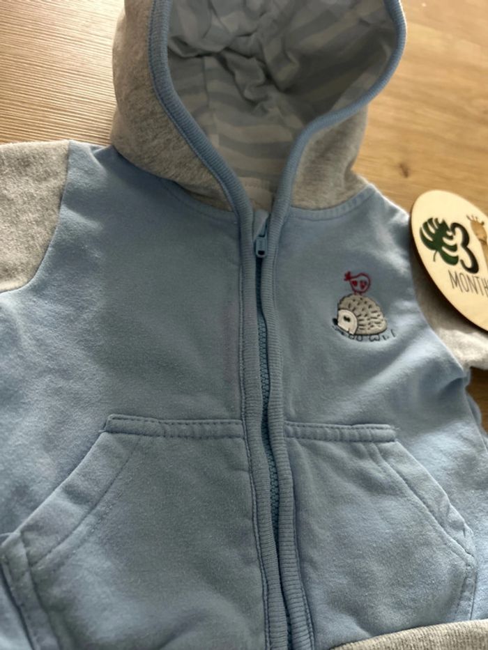 Gilet zippée bleu ciel C&A - photo numéro 4