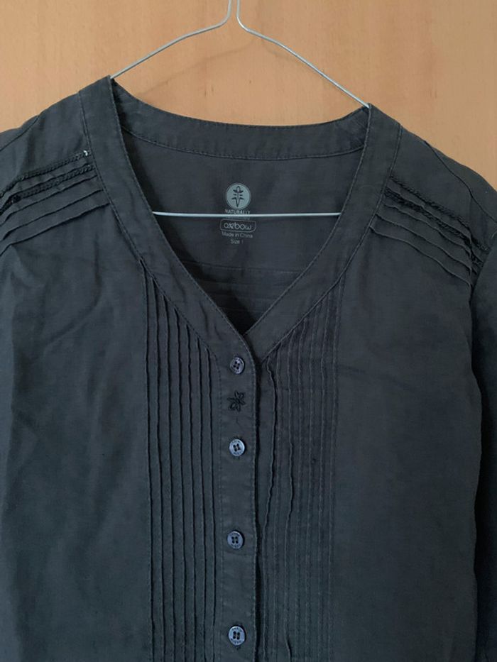 Robe en lin oxbow couleur gris foncé taille 1