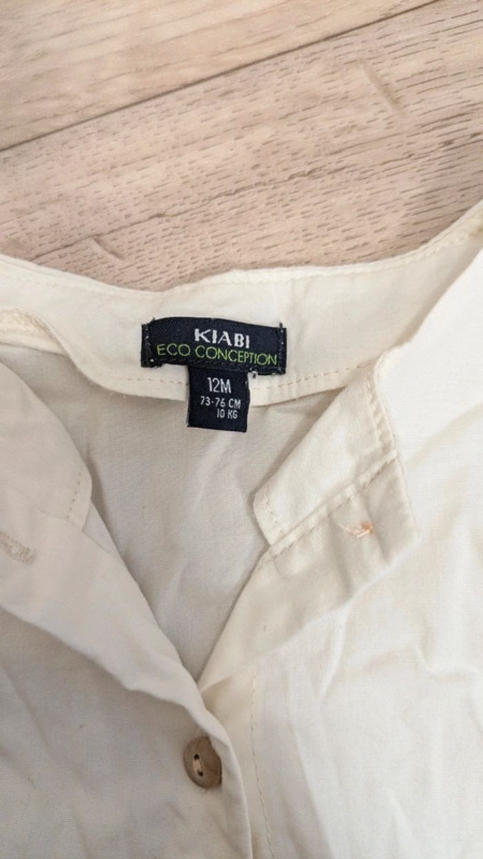 Blouse manches longues Écru Kiabi 12 Mois - photo numéro 4