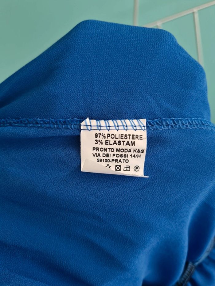 Combinaison bleu électrique neuve - photo numéro 6