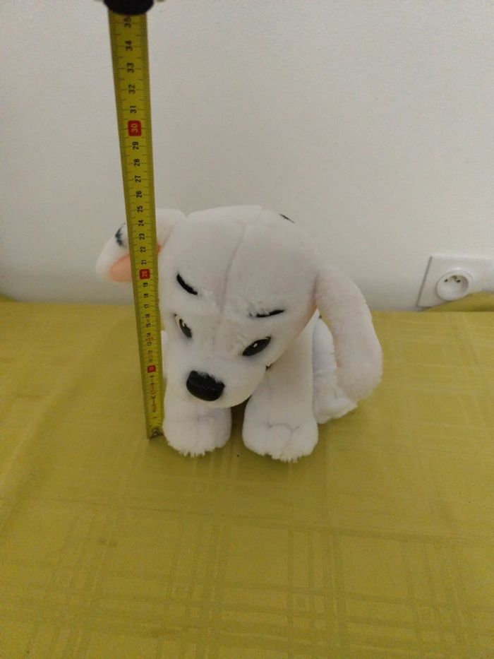 Chien blanc en peluche - photo numéro 6