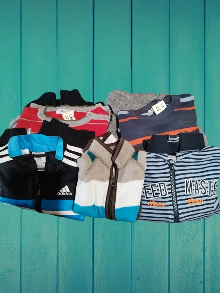 Lot de vestes et pulls