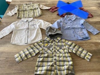 Lot chemises bébé garçon 18 mois