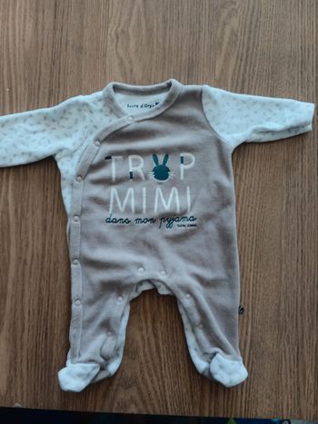 Pyjama 0mois sucre d'orge