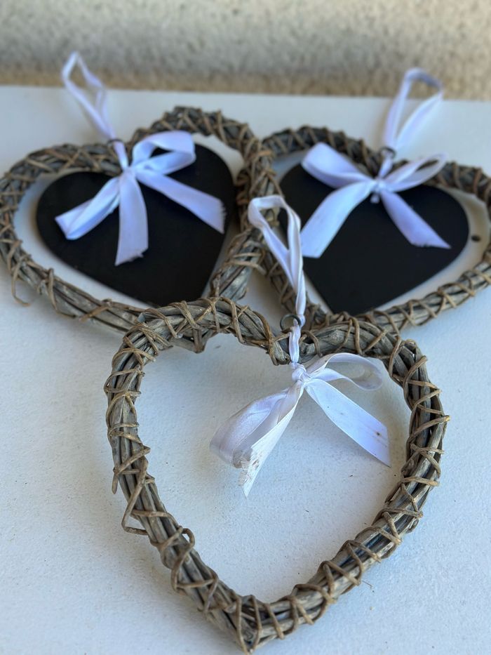 Lot de 3 cœurs ♥️ décoratifs à suspendre