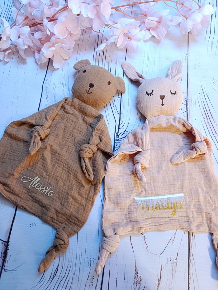 Doudou lange ourson ou lapin