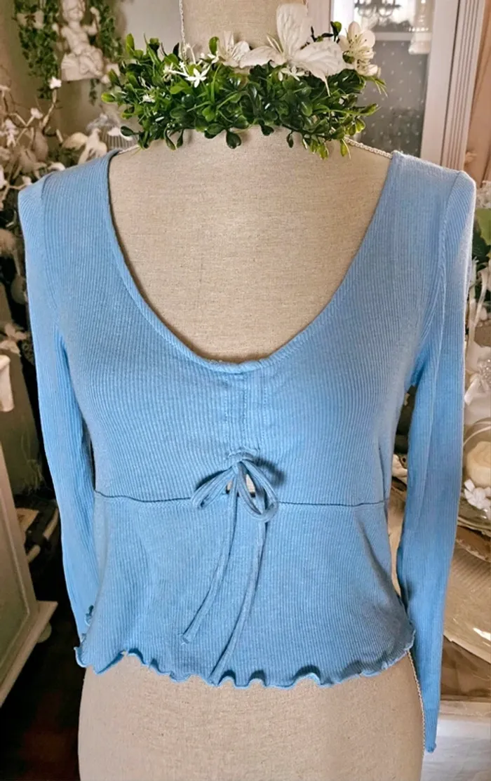 Haut bleu ciel Pimkie Taille L Neuf - photo numéro 2