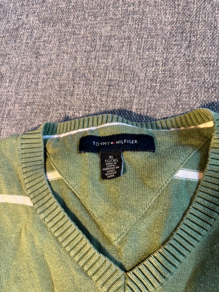 Pull Tommy Hilfiger vert - photo numéro 3