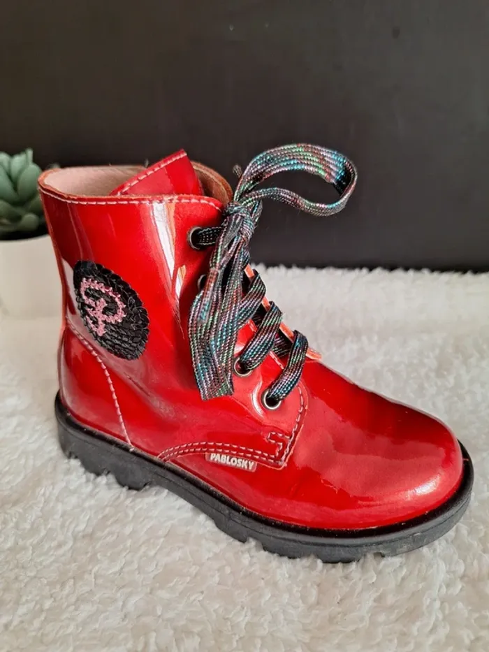 Bottines rouges vernies - photo numéro 6