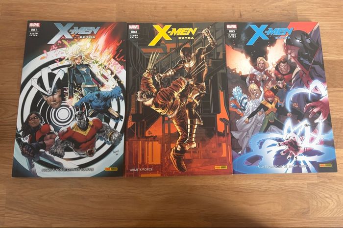 Xmen extra comics 1,2 et 3