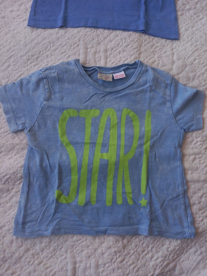 Lot de 3 t-shirts Zara 9-12mois 80cm - photo numéro 4